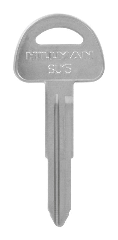 HILLMAN Traditional Key Automotive Key Blank Double For Suzuki Silver (Pack of 10)