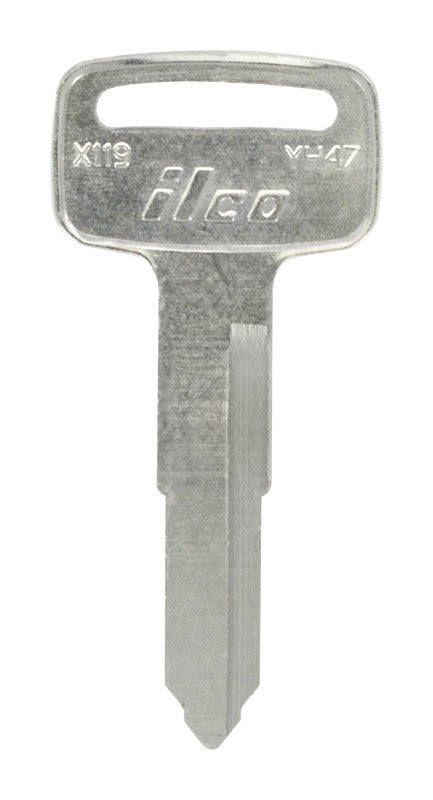 HILLMAN Traditional Key Automotive Key Blank Double For Yamaha Silver (Pack of 10)