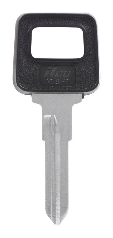 HILLMAN Traditional Key Automotive Key Blank Double For Volvo Black/Silver (Pack of 5)