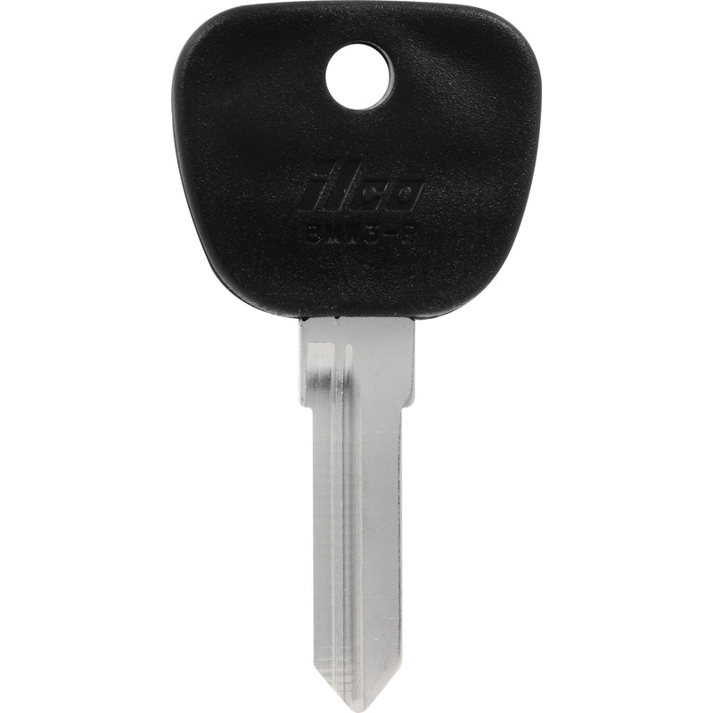 HILLMAN Traditional Key Automotive Key Blank Double For BMW Black/Silver (Pack of 5)