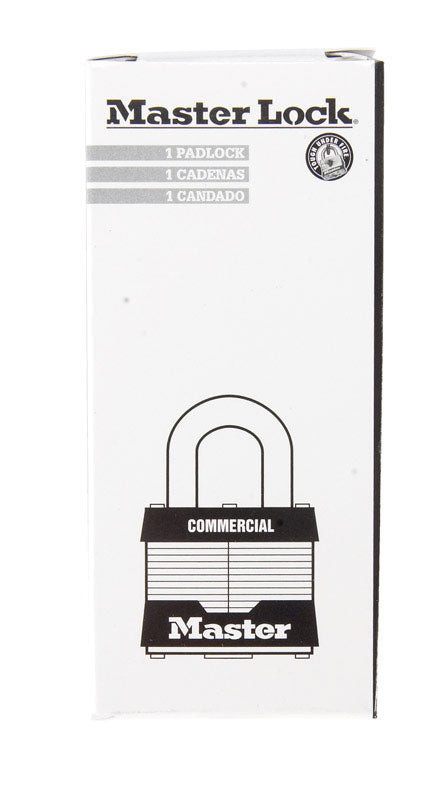 Master Lock 1-5/16 in. H X 1 in. W X 1-3/4 in. L Steel Double Locking Exterior Padlock (Pack of 6)