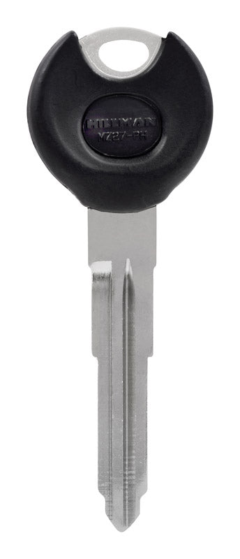 HILLMAN Traditional Key Automotive Key Blank Double For Mazda Black/Silver (Pack of 5)