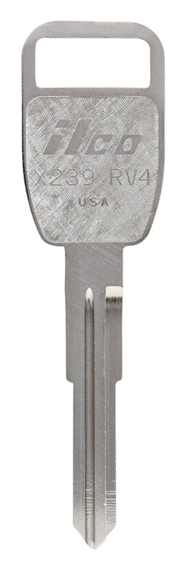 HILLMAN Traditional Key Automotive Key Blank Double For Land Rover Silver (Pack of 10)