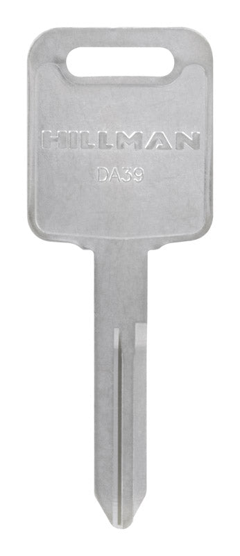 HILLMAN Traditional Key Automotive Key Blank Double For Nissan Silver (Pack of 10)