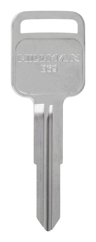 HILLMAN Traditional Key Automotive Key Blank Double For GM Silver (Pack of 10)