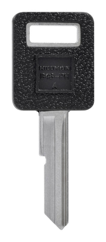 HILLMAN Traditional Key Automotive Key Blank Single For GM Black/Silver (Pack of 5)