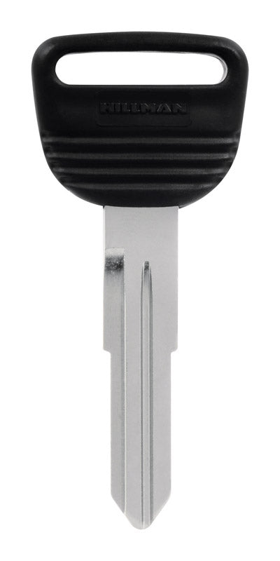 HILLMAN Traditional Key Automotive Key Blank Double For Honda Black/Silver (Pack of 5)