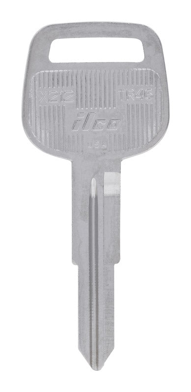 HILLMAN Traditional Key Automotive Key Blank Double For Toyota Silver (Pack of 10)