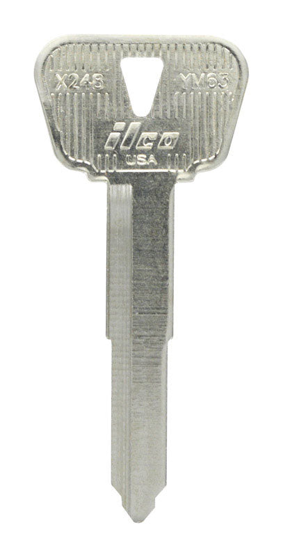 HILLMAN Automotive Key Blank Double For Yamaha Black/Silver (Pack of 10)