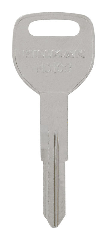 HILLMAN Traditional Key Automotive Key Blank Double For Honda Silver (Pack of 10)