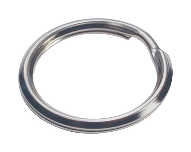 HILLMAN Tempered Steel Multicolored Split Rings/Cable Rings Key Ring (Pack of 50)