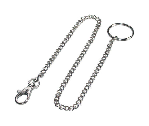 HILLMAN Metal Silver Belt Hooks/Pocket Chains Safety Chain