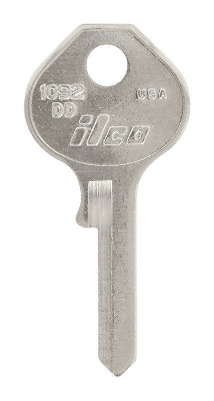 HILLMAN Traditional Key Padlock Universal Key Blank Single Silver (Pack of 10)
