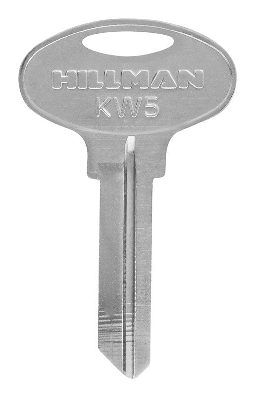 HILLMAN Traditional Key House/Office Key Blank 66 Single For Kwikset Locks Silver (Pack of 10)