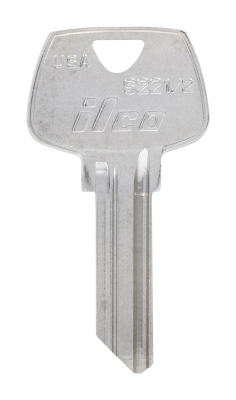 HILLMAN Traditional Key House/Office Universal Key Blank Single Silver (Pack of 10)