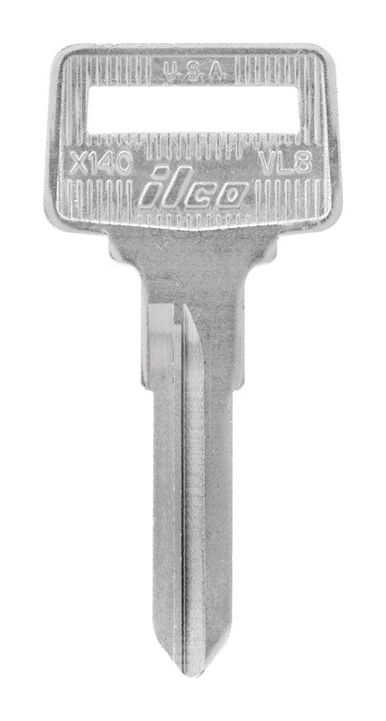 HILLMAN Traditional Key Automotive Key Blank Double For Volvo Silver (Pack of 10)
