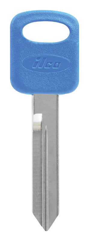 HILLMAN ColorPlus Traditional Key Automotive Key Blank Double For Ford Blue/Silver (Pack of 5)