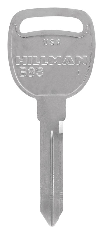 HILLMAN Traditional Key Automotive Key Blank Double For GM Silver (Pack of 10)