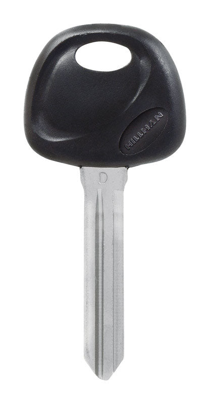 HILLMAN Traditional Key Automotive Key Blank Double For Hyundai Black/Silver (Pack of 5)