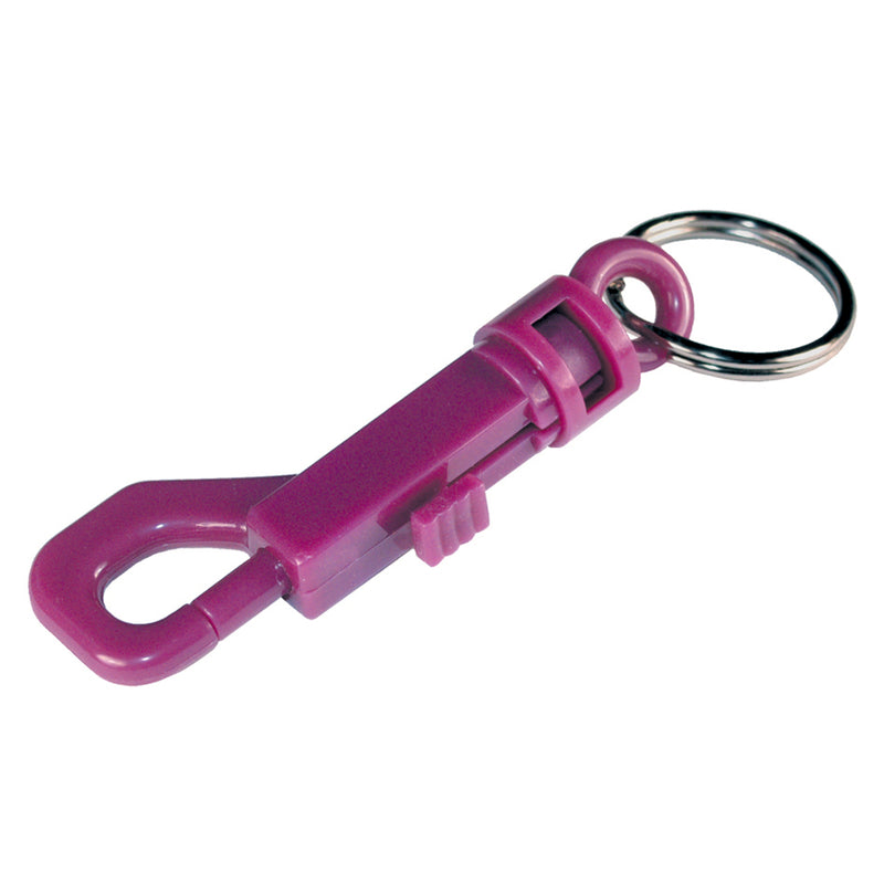 HILLMAN Metal/Plastic Assorted Clips/Snap Hooks Keychain (Pack of 5)