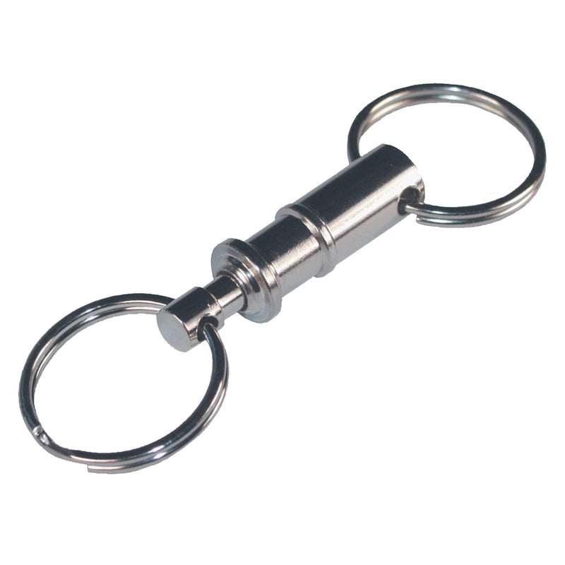 HILLMAN Metal Silver Valet Keychain (Pack of 50)