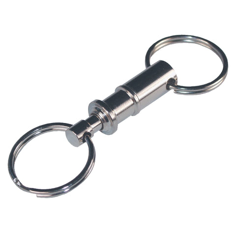 HILLMAN Metal Silver Valet Keychain (Pack of 50)