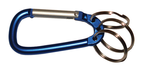 HILLMAN Aluminum Silver Multi Ring Carabiner (Pack of 36)