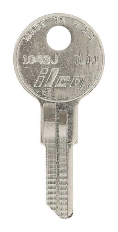 HILLMAN Illinois House/Office Universal Key Blank IL11 Single Silver (Pack of 10)
