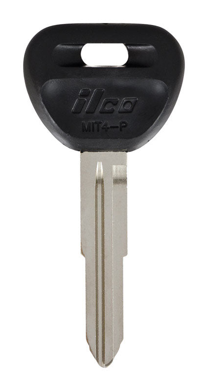 HILLMAN Traditional Key Automotive Key Blank Double For Mitsubishi Black/Silver (Pack of 5)