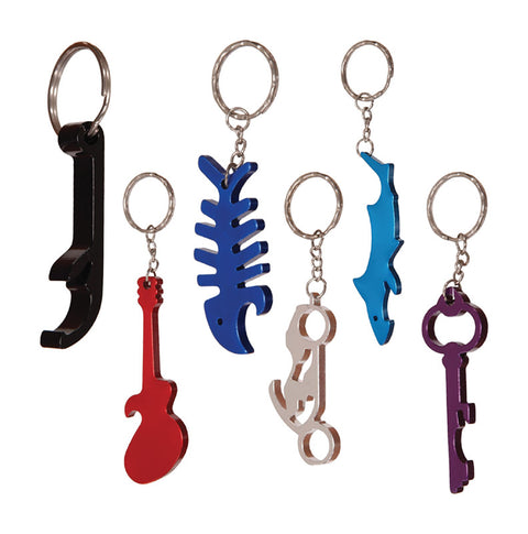 HILLMAN Steel Assorted Bottle Opener Keychain (Pack of 36)
