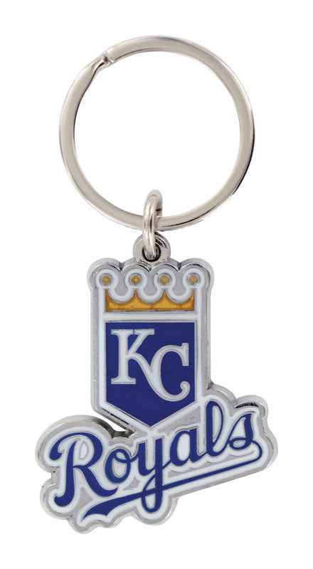 HILLMAN MLB Tempered Steel Blue Decorative Keychain (Pack of 3)