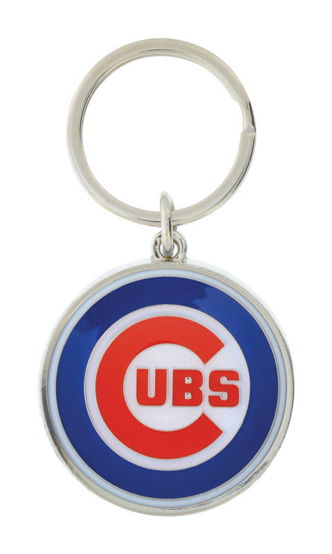 HILLMAN MLB Tempered Steel Silver Split Ring Keychain (Pack of 3)