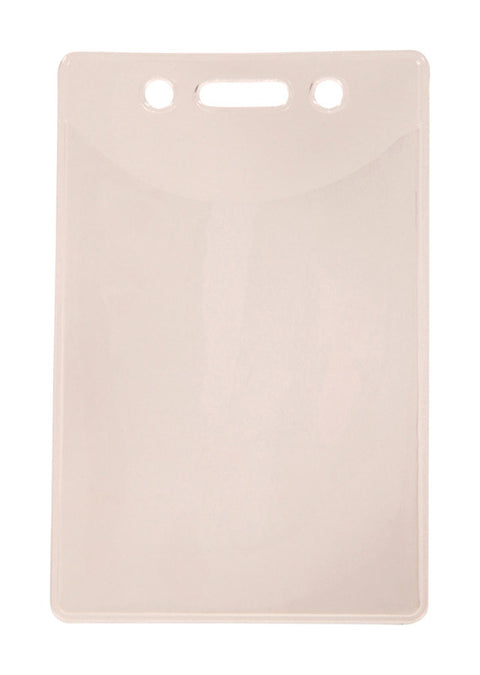 HILLMAN Plastic Clear ID Holder Badge Sleeve (Pack of 5)