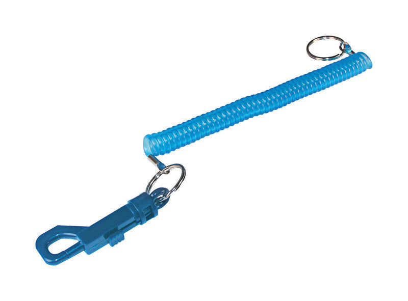 HILLMAN Plastic Assorted Jogger's Wrist Coil Keychain (Pack of 12)