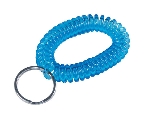 HILLMAN Plastic Assorted Split Ring Wrist Coil Keychain (Pack of 12)