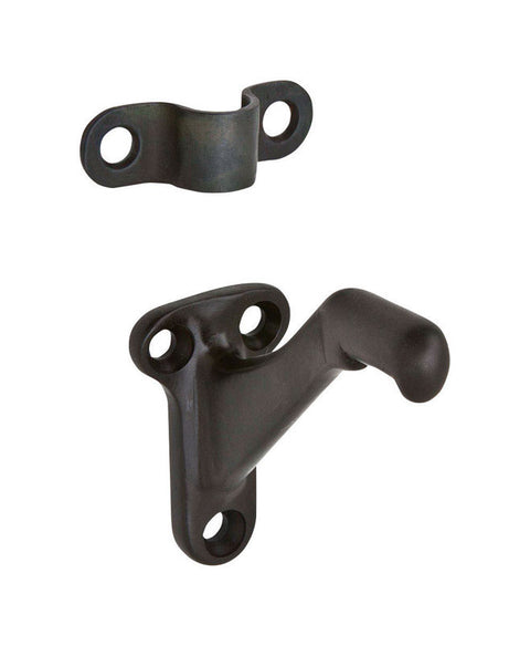 Ives Black Aluminum Handrail Bracket