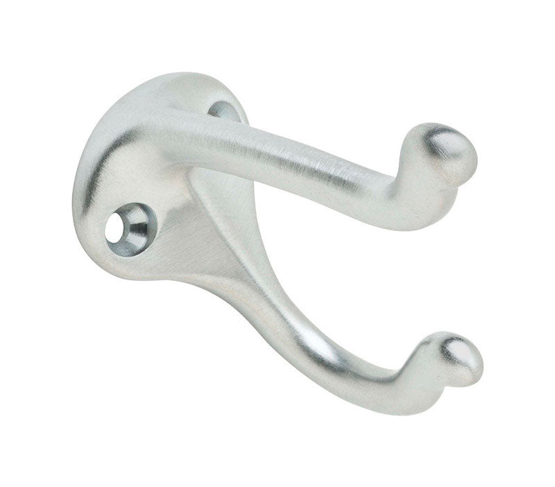 Ives Mediano Cromo Satinado Latón 1-1/4 pulg. L Gancho para Abrigo/Sombrero 35 lb 1 pquete