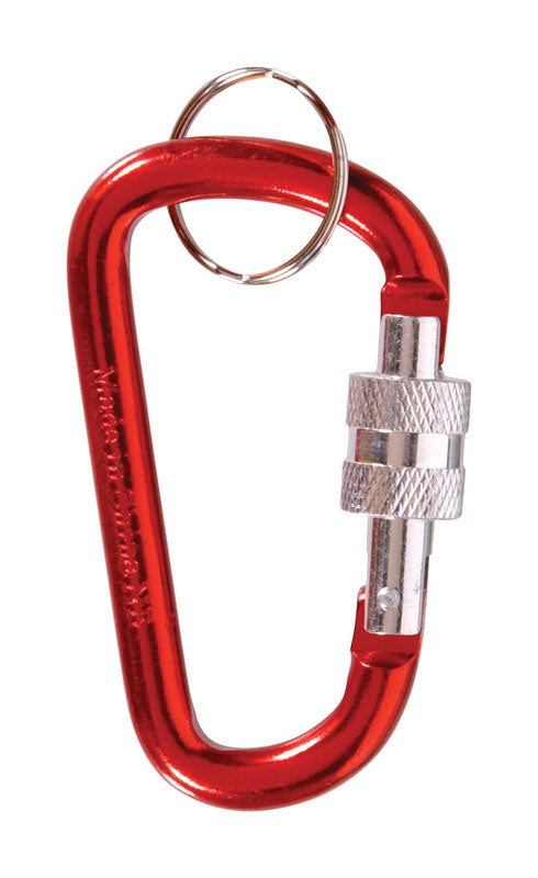 HILLMAN Aluminum Multicolored Carabiner (Pack of 25)