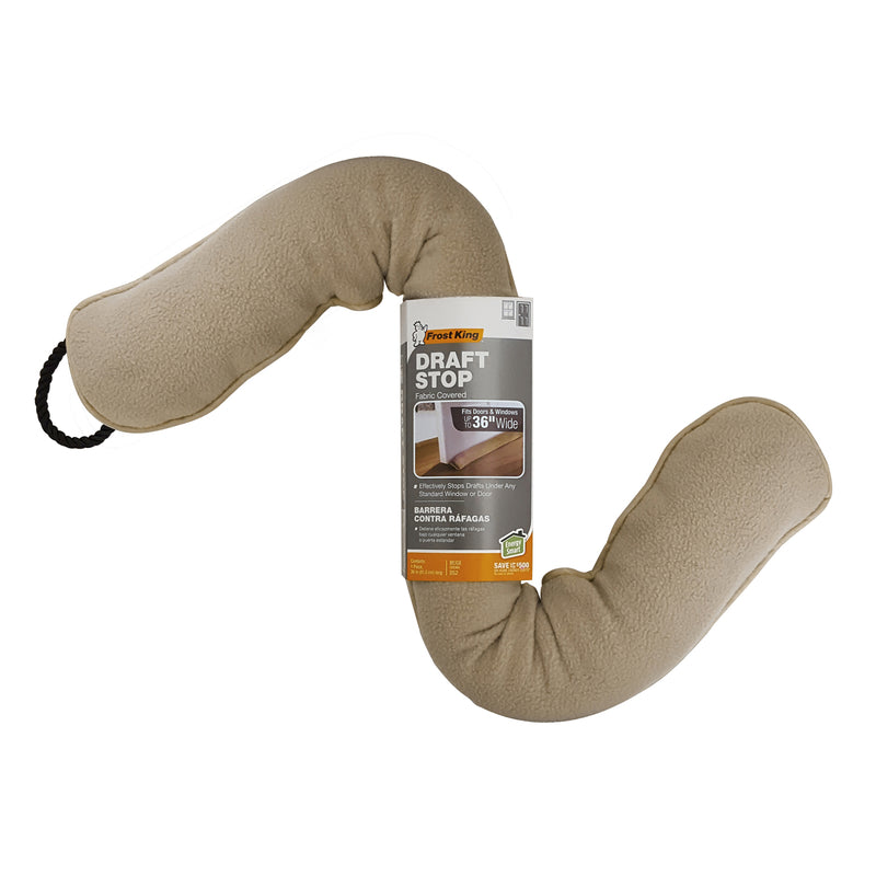 Frost King 5.2 in. H X 3 in. W X 36 in. L Mill Nylon Fiber/Synthetic Fleece Draft Stop Brown (Pack of 12)