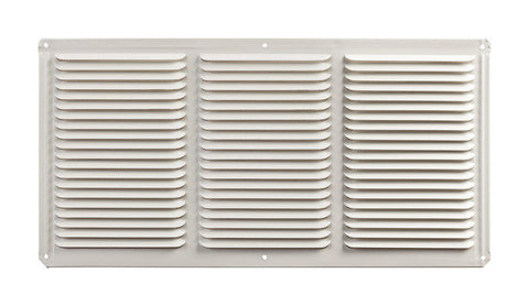 Master Flow 8 in. H X 16 in. W X 16 in. L Powder-Coated White Aluminum Undereave Vent