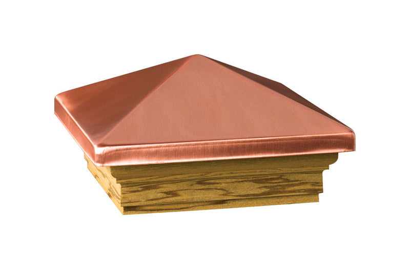 Deckorators 3 in. H X 4 in. W Copper Wood Post Cap (Pack of 6)