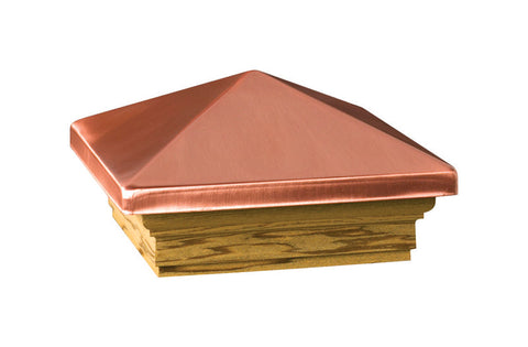 Deckorators 3 in. H X 4 in. W Copper Wood Post Cap (Pack of 6)