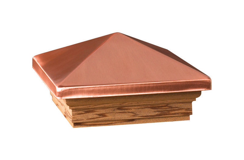 Deckorators 3 in. H X 6 in. W X 6 ft. L Copper Wood Post Cap (Pack of 6)