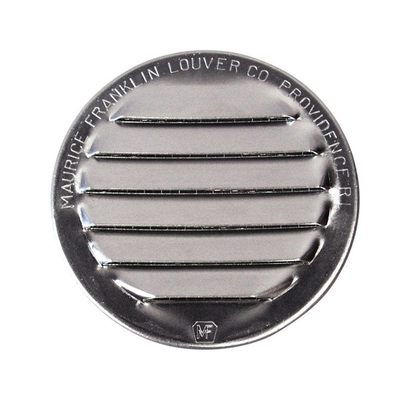 Mini persiana Maurice Franklin de aluminio color plata brillante, 1 pulg. de ancho x 1 pulg. de largo