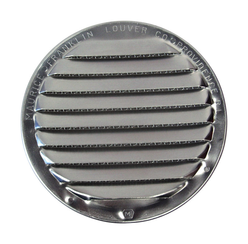 Mini rejilla Maurice Franklin de aluminio color plata brillante, 4 pulg. de ancho x 4 pulg. de largo