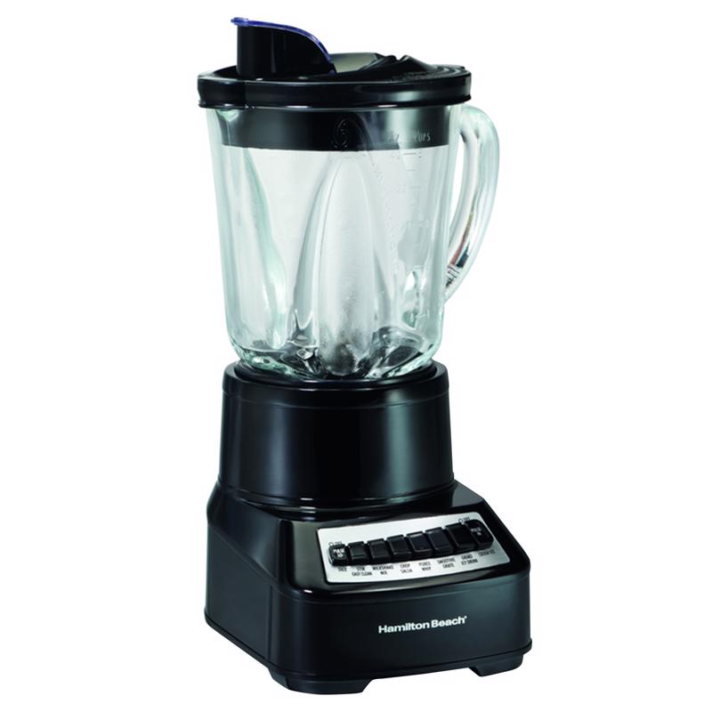 Licuadora Hamilton Beach Wave Crusher de plástico negro, 40 oz, 14 velocidades