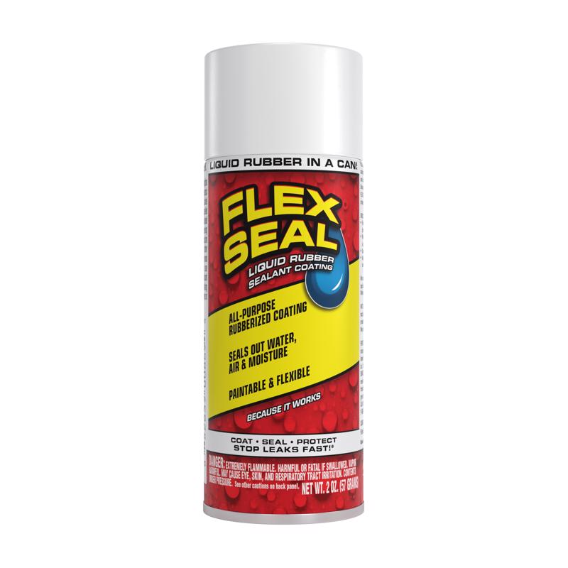 Flex Seal Family of Products Flex Seal MINI White Rubber Spray Sealant 2 oz (Pack of 12)