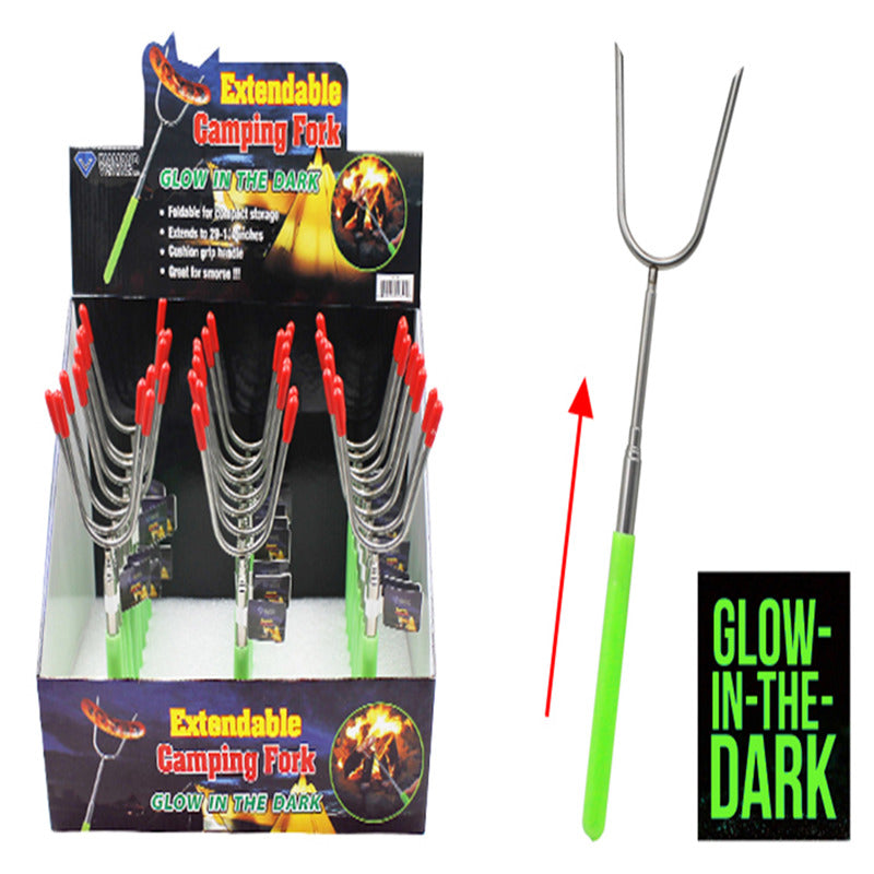 Diamond Visions Glow in the Dark Extendable Camping Fork 1 pk (Pack of 24)