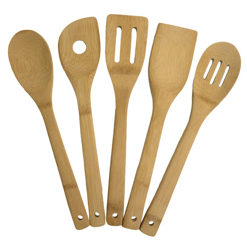 Totally Bamboo Brown Bamboo Utensil set (Pack of 12)