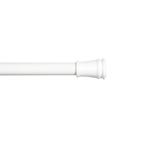 Kenney White Traditional/Transitional Tension Rod 28 in. L X 48 in. L